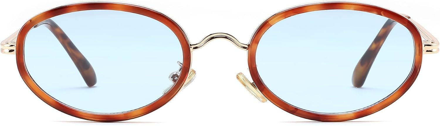商品图片 11 | B0H2XM1HNJ | FEISEDY 90s Retro Oval Cat Eye Sunglasses UV400 Small Face B0450