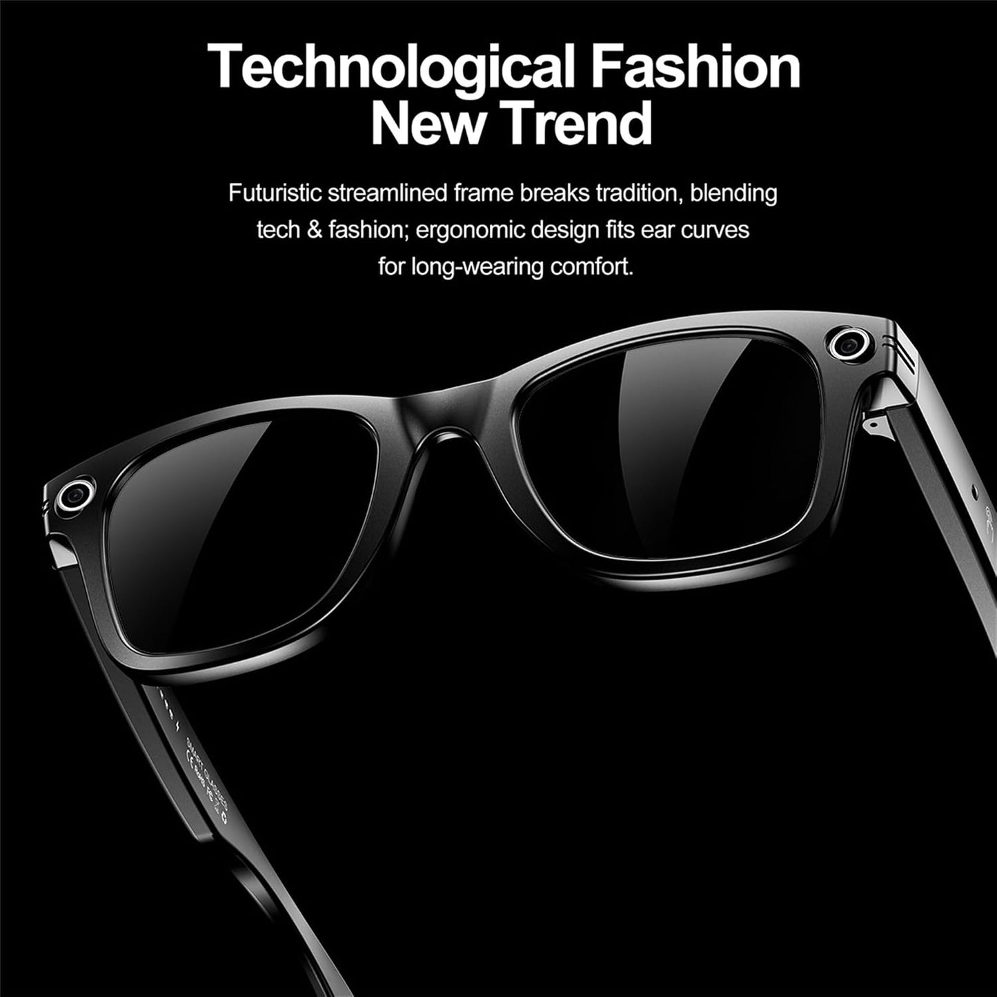 商品图片 6 | B0G29CH5X1 | FEISEDY Smart Glasses, Bluetooth Audio Speaker, AI Translation, Voice Control,Unisex B0340
