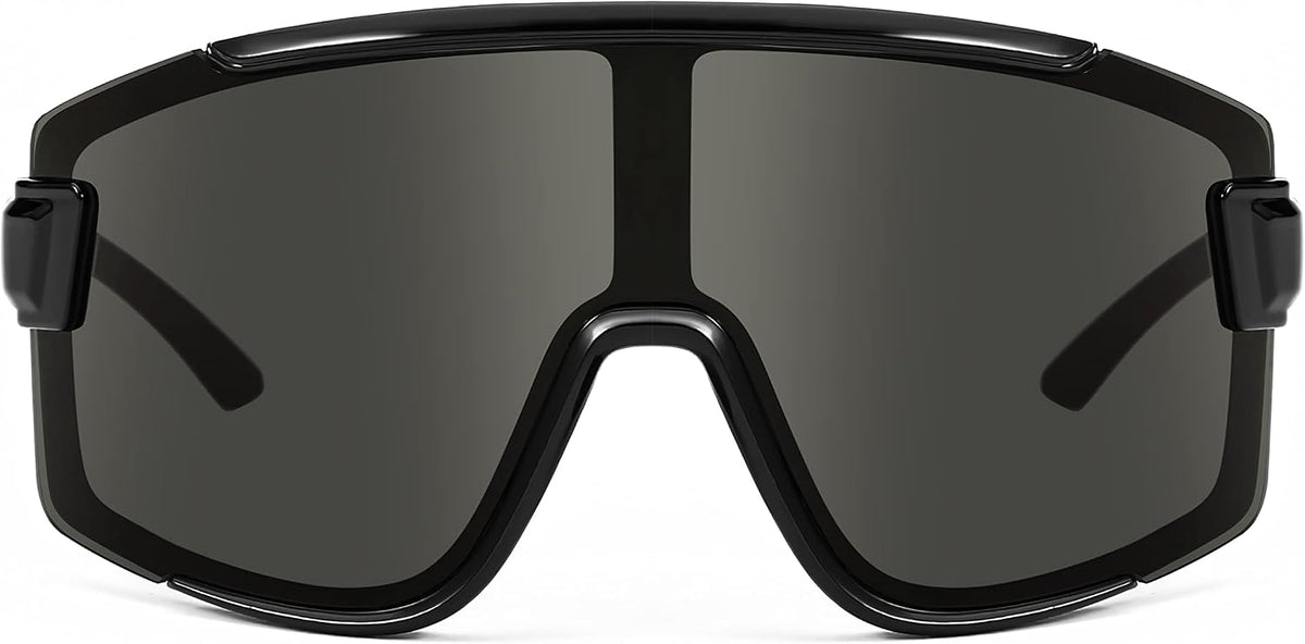 004 Black Frame/Gray Lens / 168 Millimeters | B0B45LLKRB | FEISEDY Cycling Glasses Men Women Sport Sunglasses 80s ski Goggles Driving Fishing Biking Sunglasses UV Protection B2944