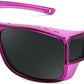Purple / 63 Millimeters | B0GR46TWC1 | FEISEDY Polarized Fit Over Glasses Sunglasses Driving Outdoors B0330