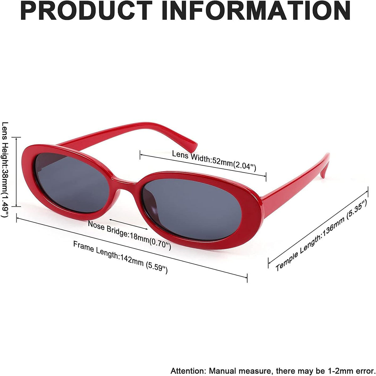ÉÌƷͼƬ 6 | B09CPPH1XH | FEISEDY Retro 90s Oval Small Sunglasses Women Men Trendy Sunglasses Tinted Glasses B2801