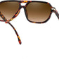 Leopard Frame + Gradient Brown Lens / 58 Millimeters | B0GTPT5DBC | FEISEDY Women Men Aviator Sunglasses UV400 Protection, Retro Trendy Square Frame for Driving Fishing Outdoor Daily B0425