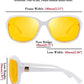 商品图片 26 | B081YY5RM3 | FEISEDY Classic Womens Night Glasses Driving Anti Glare Wrap Around Yellow Sunglasses B2548