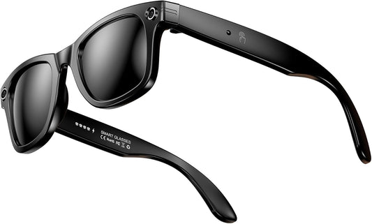 Grey Lens / 45 Millimeters | B0G29CH5X1 | FEISEDY Smart Glasses, Bluetooth Audio Speaker, AI Translation, Voice Control,Unisex B0340