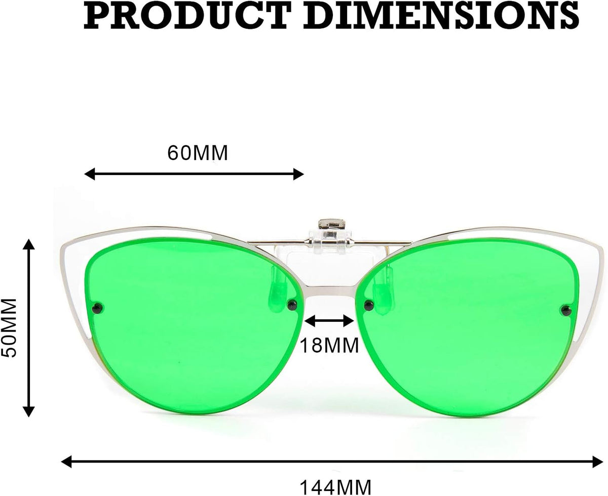 ÉÌƷͼƬ 18 | B08JBZ13MB | FEISEDY Polarized Cat Eye Flip Up Clips On Sunglasses Women Men B2670