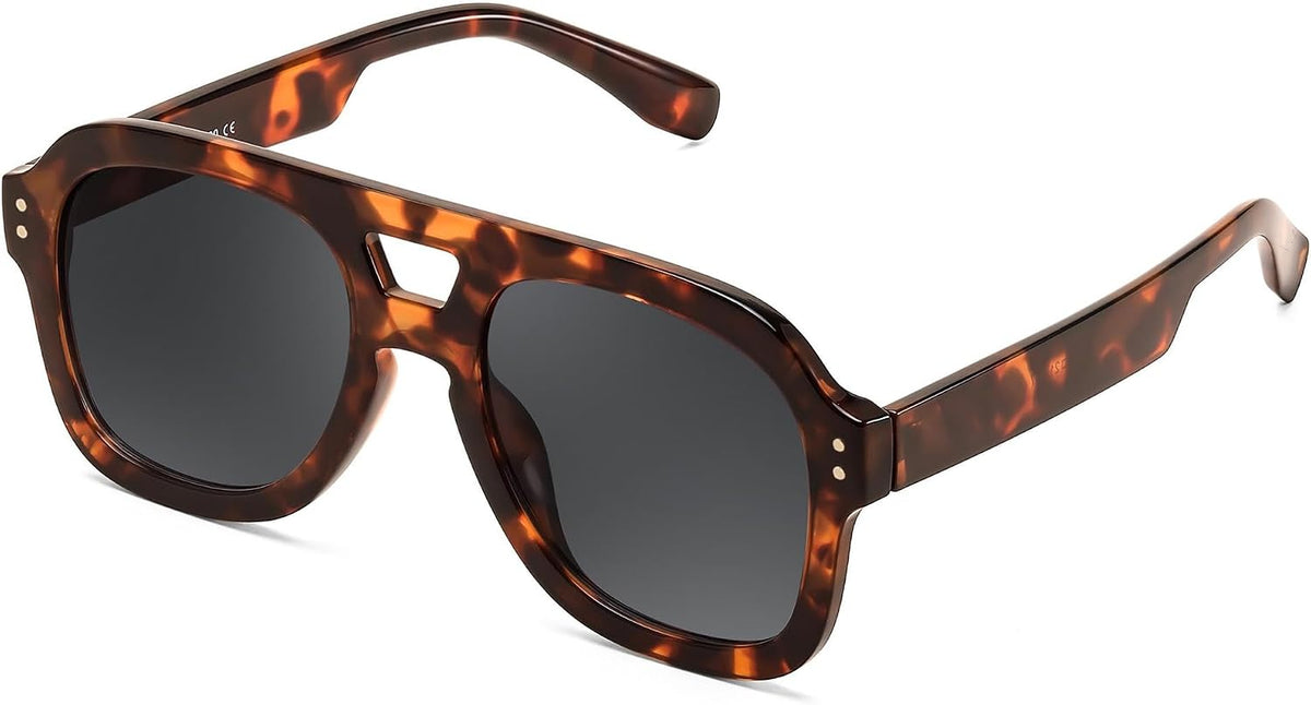 ÉÌƷͼƬ 31 | B09KV1MSHN | FEISEDY Aviator Sunglasses For Women Men Square Chunky Trendy Eyewear B2846