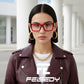 商品图片 25 | B0GQZ4LZK8 | FEISEDY Retro Trendy Rectangle Blue Light Glasses for Women Men B0365