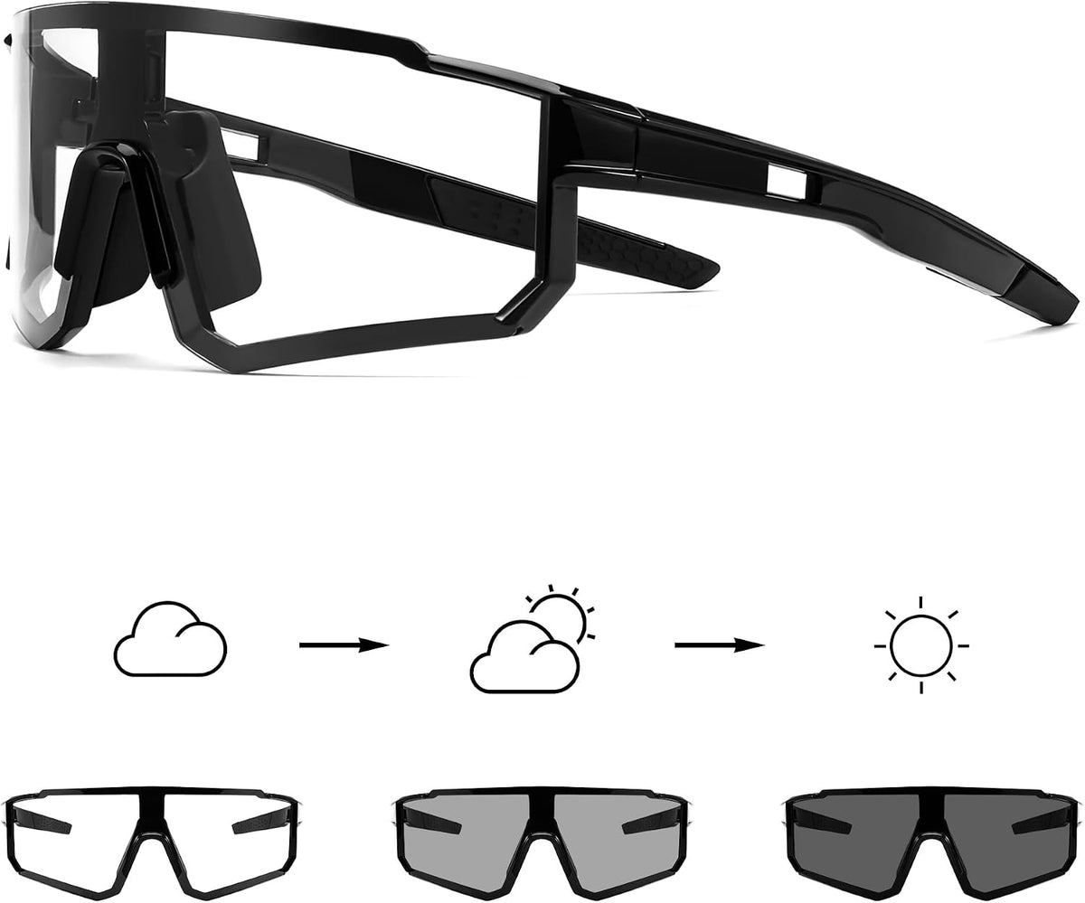 ÉÌƷͼƬ 23 | B0CWVBBLR3 | FEISEDY Photochromic Cycling Glasses for Men Women Clear Mountain Bike Sunglasses Sports Baseball B0133