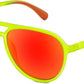 A Yellow/Red / 56 Millimeters | B0GXPBNXYW | FEISEDY Polarized Aviator Sunglasses for Men Women Trendy Sports B0324 | 100% UV400 protection, HD TAC lenses, Lightweight & durable, Driving, Hiking, Fishing, 50% recycled materials