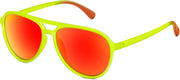 A Yellow/Red / 56 Millimeters | B0GXPBNXYW | FEISEDY Polarized Aviator Sunglasses for Men Women Trendy Sports B0324