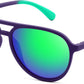 A Purple/Green / 56 Millimeters | B0GFN139F9 | FEISEDY Polarized Aviator Sunglasses for Men Women Trendy Sports B0324 | 100% UV400 protection, HD TAC lenses, Lightweight & durable, Driving, Hiking, Fishing, 50% recycled materials