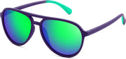 A Purple/Green / 56 Millimeters | B0GFN139F9 | FEISEDY Polarized Aviator Sunglasses for Men Women Trendy Sports B0324