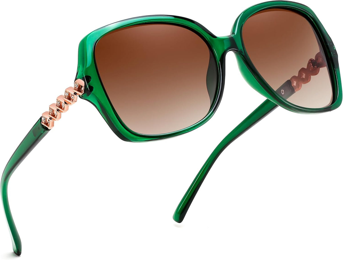 FEISEDY Oversized Jackie O Butterfly Polarized Sunglasses for Women B0464