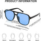 商品图片 108 | B09J8999GR | FEISEDY Retro Square Aviator Sunglasses Women Men 70s Vintage Trendy Plastic Frame Sun Glasses B2835