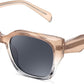 Gradient Tea / Grey | B0CWGY83H3 | FEISEDY Square Fashion Sunglasses for Men Women Trendy Chunky Rectangle Sun Glasses Designer Style Shades B0107