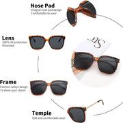 ÉÌƷͼƬ 25 | B0BB2BM9KF | FEISEDY Sunglasses Womens, Oversized Retro Square Polarized Sunglasses, Trendy Shades UV400 B2901