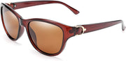 Brown / 55 Millimeters | B07NXY81RQ | FEISEDY Women Vintage Polarized Sunglasses Lady Elegant Cateye Sun Glasses B2476