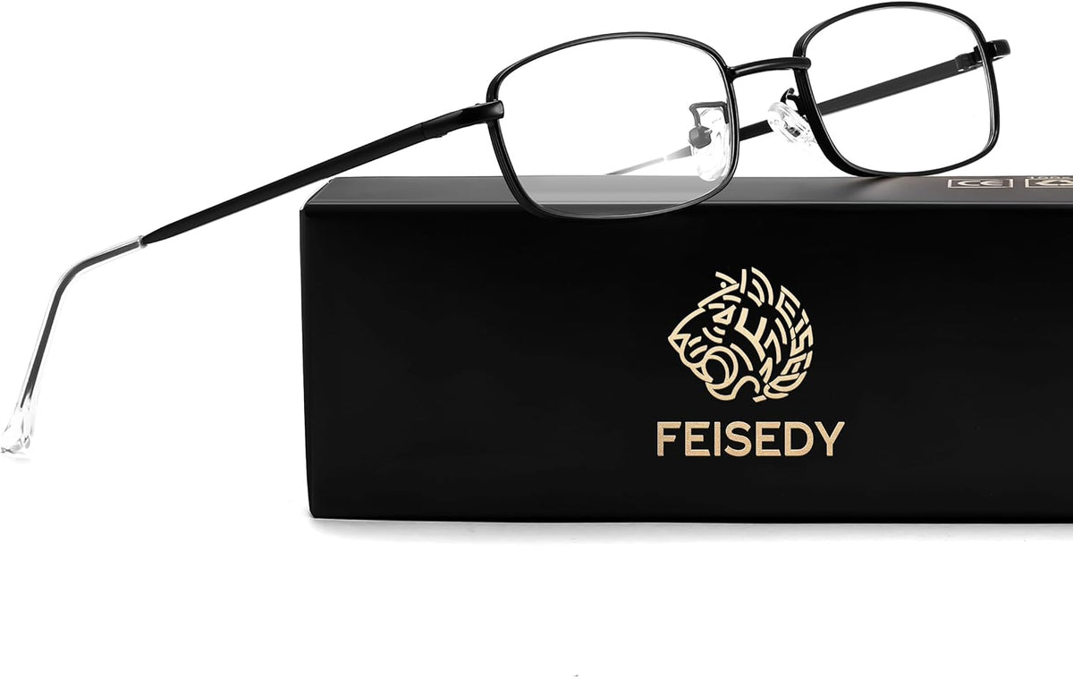 ÉÌƷͼƬ 18 | B0DQ3B3RQP | FEISEDY Vintage Blue Light Glasses for Women Metal Y2K Rectangle Glasses Gold Silver Fake Nerd Eyewear Frame B0271