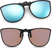ÉÌƷͼƬ 2 | B093SYK6Y9 | FEISEDY Cat Eye Polarized Clip-On Sunglasses Men Women over Glasses Driving Outdoor B2764