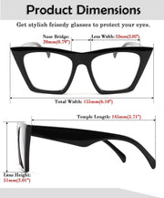ÉÌƷͼƬ 20 | B08VNQPH3Y | FEISEDY Square Cat Eye Reading Glasses Blue Light Blocking Women Fashion Cateye Reader Anti Glare Digital Eyestrain B2604