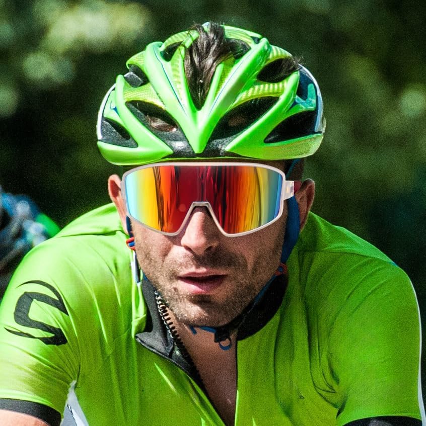 ÉÌƷͼƬ 40 | B0CTT71RHP | FEISEDY Polarized Sports Sunglasses for Men Women Youth Cycling Glasses Baseball Softball Sunglasses B2368
