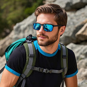 ÉÌƷͼƬ 2 | B0CS6MV9B1 | FEISEDY Men Sunglasses Polarized,Square Vintage Cycling Running Fishing Golf Hiking Sports Sun Glasses B0080