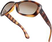 002 Tortoise Frame/Gradient Brown / 57 Millimeters | B094BY61K4 | FEISEDY Vintage Square Polarized Sunglasses for Women Men Havana Thick Wrap Around Sun Glasses UV400 B2703
