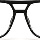 商品图片 8 | B0FWXP3HKW | FEISEDY Fashion Aviator Blue Light Reading Glasses for Woman Men B0318 | Square Pilot Computer Glasses, Anti Eyestrain Glare Readers