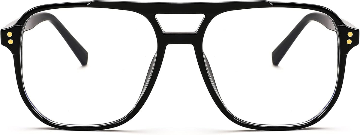 商品图片 8 | B0FWXP3HKW | FEISEDY Fashion Aviator Blue Light Reading Glasses for Woman Men B0318 | Square Pilot Computer Glasses, Anti Eyestrain Glare Readers