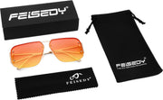 ÉÌƷͼƬ 14 | B0CP2666ZB | FEISEDY Trendy Aviator Sunglasses for Women Men Retro Metal Rimless Frame Square Shades B2985