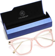 ÉÌƷͼƬ 28 | B07KK3P4KT | FEISEDY Oversized Cat Eye Glasses Frame with Clear Lenses Eyewear for Women B2460