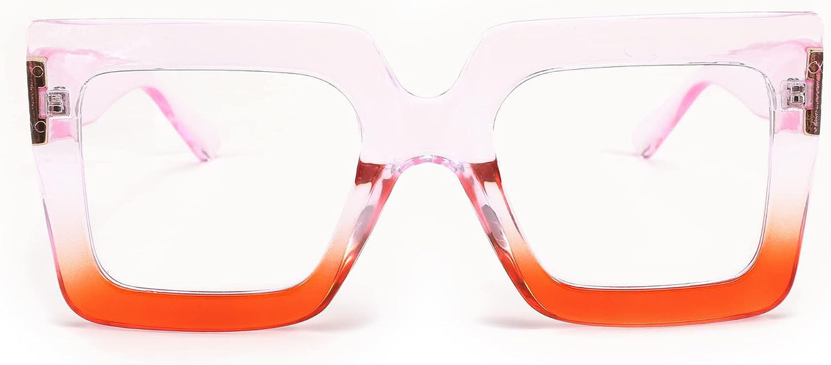 Purple / 50 Millimeters | B0BZRVLKCG | FEISEDY Fashion Oversized Blue Light Glasses for Women Anti Fatigue Thick Square Computer Eyewear B2381