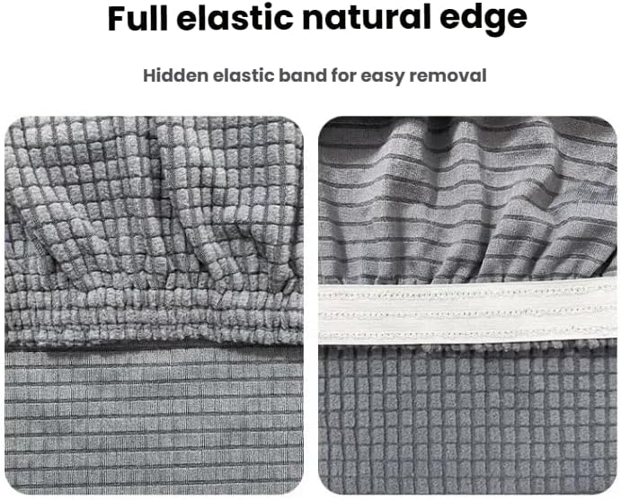 商品图片 4 | B0DXJXHZBG | 2Packs Stretch Office Computer Chair Seat Covers Set, Removable Washable Desk Chair Seat Cushion Protectors