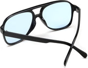 ÉÌƷͼƬ 72 | B0CB543WBD | FEISEDY Vintage Retro 70s Plastic Aviator Sunglasses Women Men Classic Large Squared Frame B2751