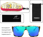 ÉÌƷͼƬ 16 | B09MW1KQ6Y | FEISEDY Kids Sunglasses for Girls Fashion Cute Boys Teenagers Glasses One Piece UV400 B2812