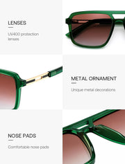ÉÌƷͼƬ 11 | B0GLNFSYQ5 | FEISEDY Retro Aviator Polarized Square Sunglasses for Men Women B0377