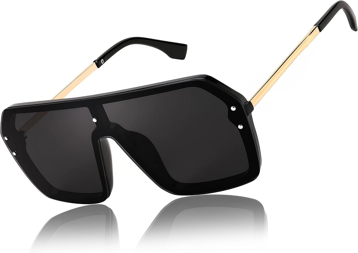 ÉÌƷͼƬ 17 | B0854JYPB2 | FEISEDY Classic Siamese One Piece Sunglasses Nice Rimless Stylish Retro Design for Women Men B2574