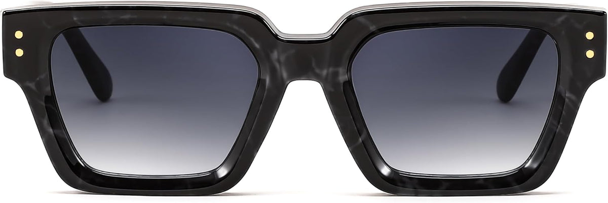 ÉÌƷͼƬ 3 | B0CHMMTXNK | FEISEDY Retro Rectangle Sunglasses Trendy Chunky Square Sun Glasses for Women Men UV400 Protection B0073