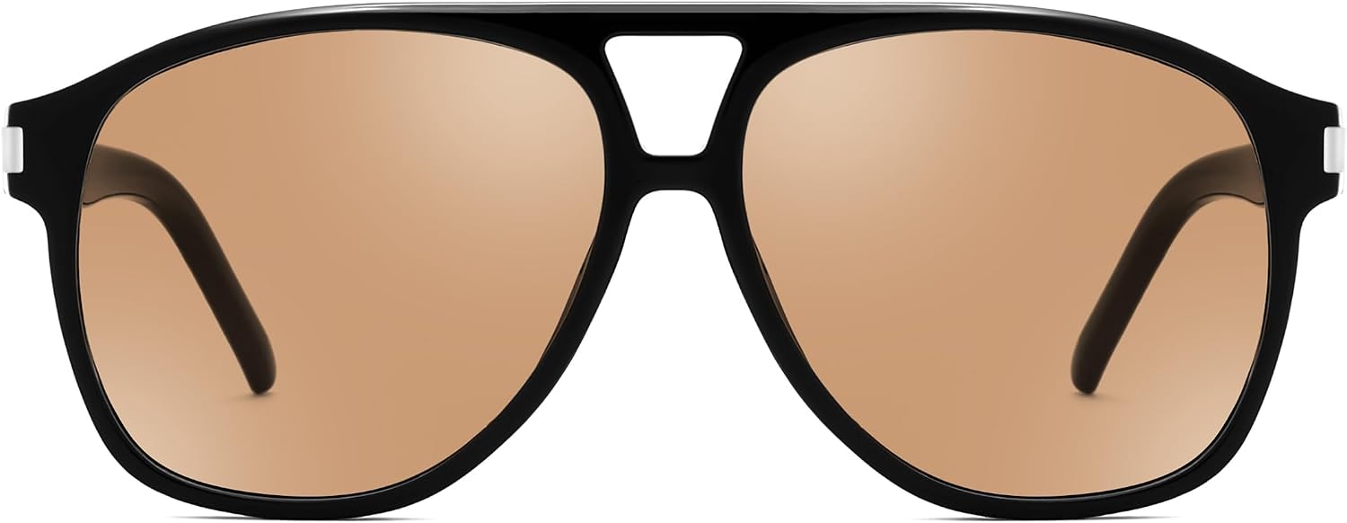 商品图片 42 | B0GXMV1N2N | FEISEDY Retro Aviator Sunglasses for Women Men Square Sunnies 70s Pilot Style Lightweight UV400 Shades B0421