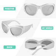 ÉÌƷͼƬ 12 | B0BQBWYZF6 | FEISEDY Trendy Y2k Sunglasses Women Men Oversized Shield Sunglasses Fashion Wrap Around Futuristic Glasses B2359