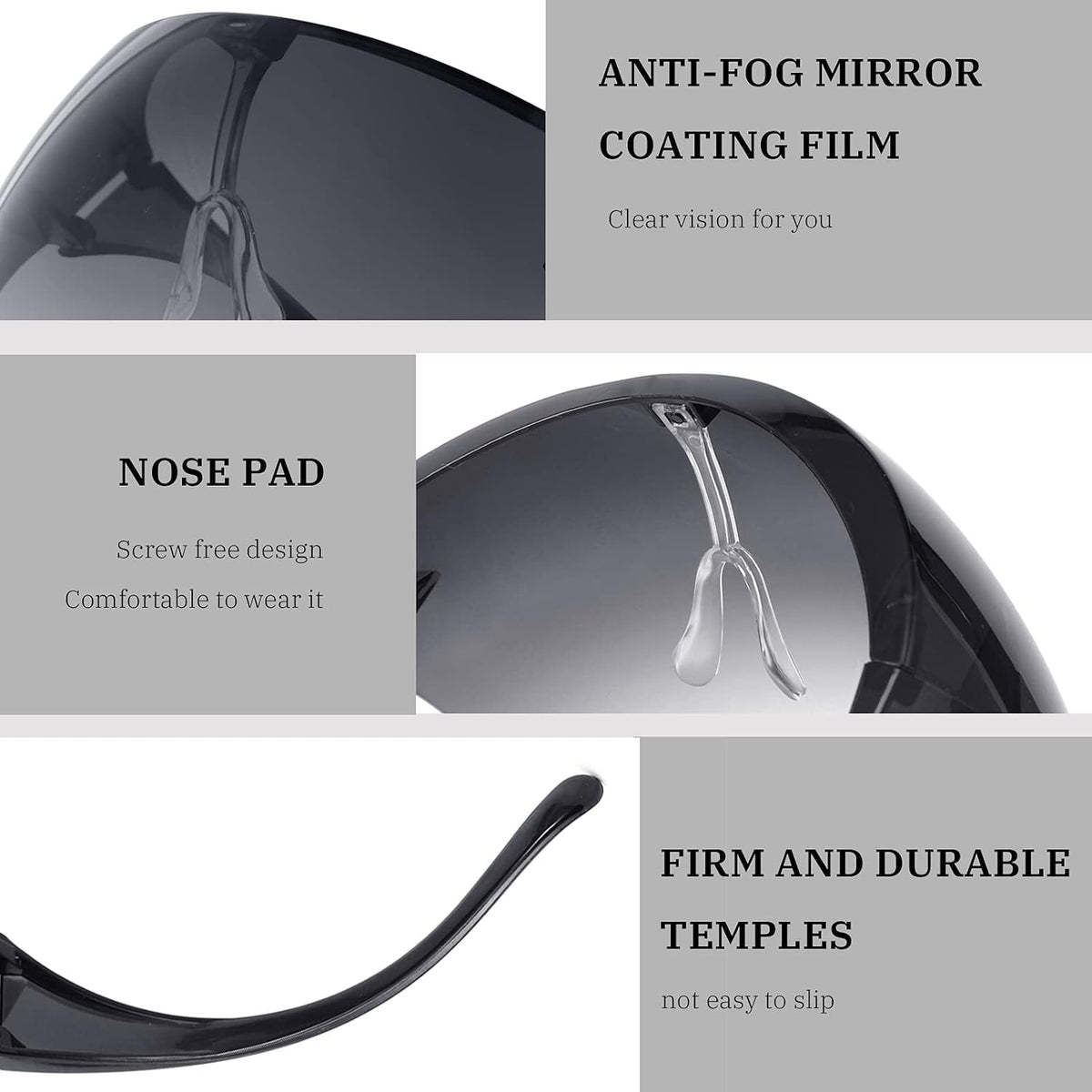 商品图片 13 | B097Y3FQJJ | FEISEDY Full Face Shield Sunglasses – Anti-Fog UV400 Mirror Visor