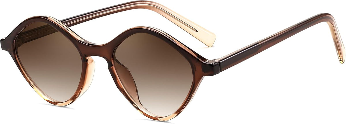 Tea Frame - Tea Lens / 47 Millimeters | B0DJ6YFWK1 | FEISEDY Sunglasses Womens Trendy Rectangle Retro Y2K Classic Sun Glasses Fashion Square UV400 Protection B0235
