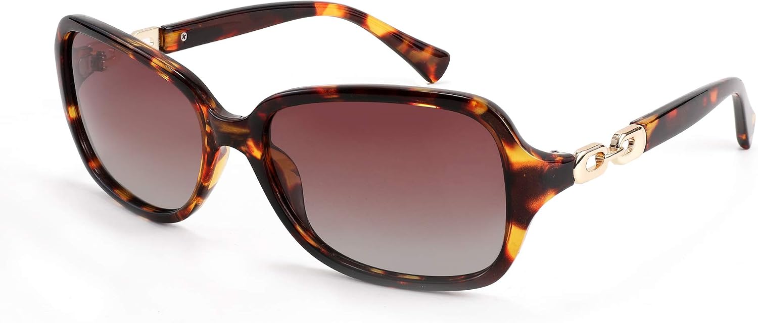 Leopard / 56 Millimeters | B08LQ18TR5 | FEISEDY Womens Polarized Sunglasses Square Wraparound Shades UV400 Mirrored Trendy Sun Glasses for Women B2526