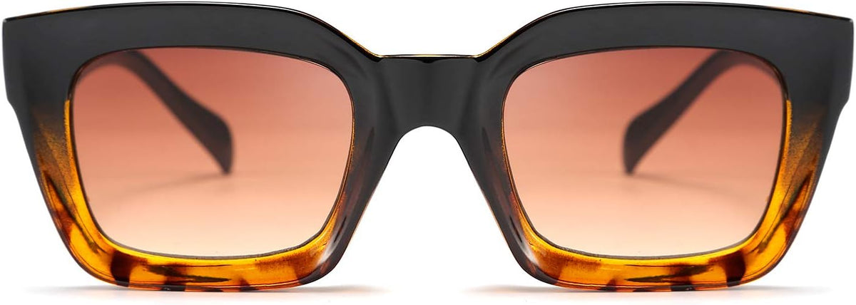 ÉÌƷͼƬ 45 | B07MNGNLNT | FEISEDY Classic Women Sunglasses Fashion Thick Square Sun Glasses B2471