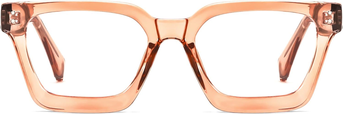 商品图片 21 | B0CWRK3FFF | FEISEDY Blue Light Blocking Glasses Women Men Chunky Square Computer Glasses B0101