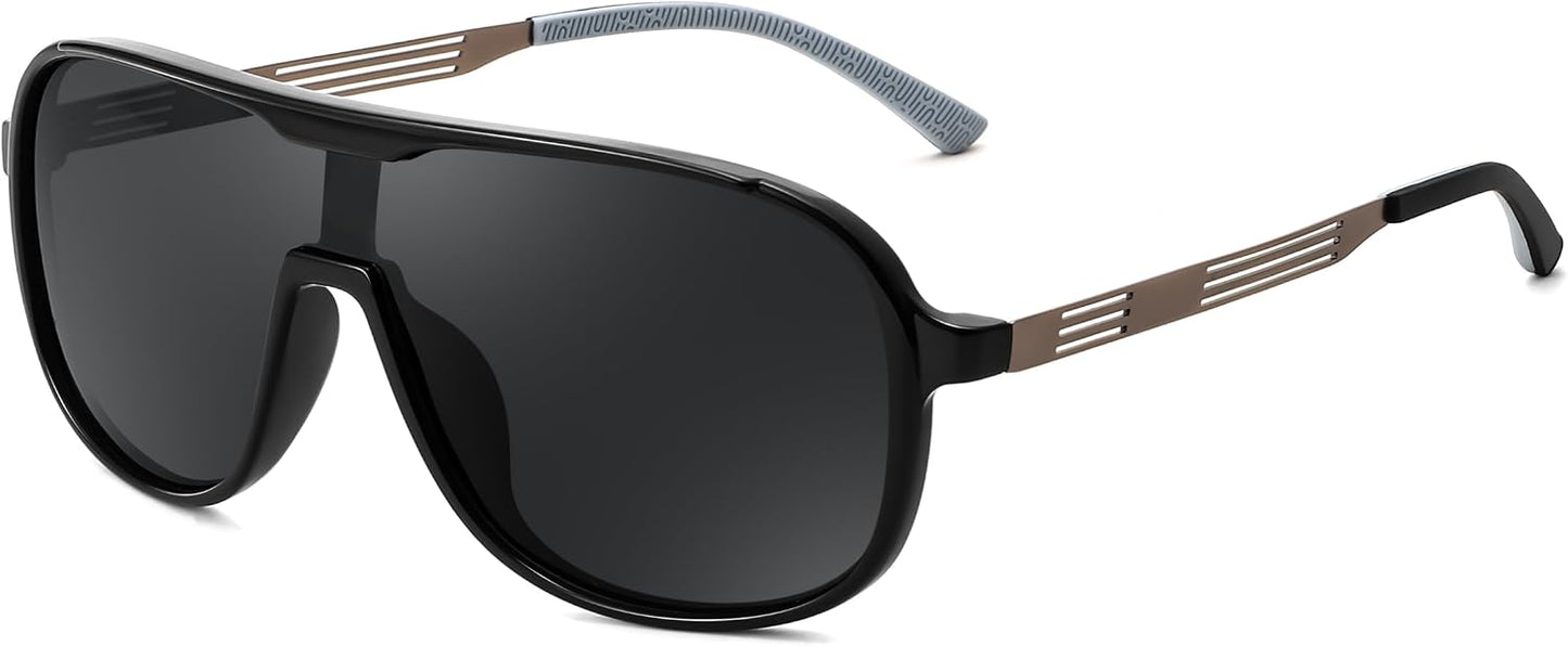 商品图片 10 | B0DSV55WLM | FEISEDY Polarized Sunglasses Men Women Mirrored One Piece Lens B0277
