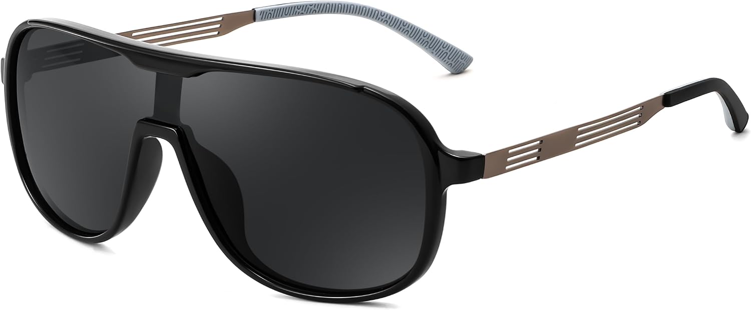 商品图片 10 | B0DSV55WLM | FEISEDY Polarized Sunglasses Men Women Mirrored One Piece Lens B0277