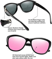 ÉÌƷͼƬ 18 | B07NXZ3WVF | FEISEDY Women Vintage Polarized Sunglasses Lady Elegant Cateye Sun Glasses B2476