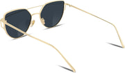 ÉÌƷͼƬ 2 | B01MEHLOJ8 | FEISEDY Cat Eye Fashion Metal Frame Mirrored Flat Lenses Women Sunglasses B2206