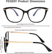 ÉÌƷͼƬ 31 | B096LSK611 | FEISEDY Blue Light Blocking Glasses Computer Glasses Women Men Cateye TR90 Frame B2772